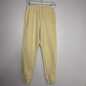 Buff Bunny Small Joggers Yellow Gym Athleisure Drawstring Girls Who Lift